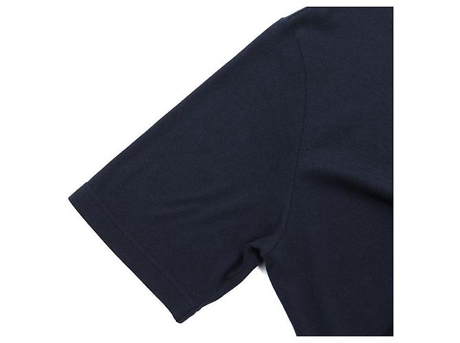 Hermès T-Shirt aus Baumwolle und Kaschmir Schwarz Marineblau - Ansicht 7