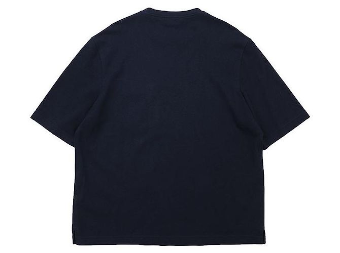 Hermès T-Shirt aus Baumwolle und Kaschmir Schwarz Marineblau - Ansicht 8