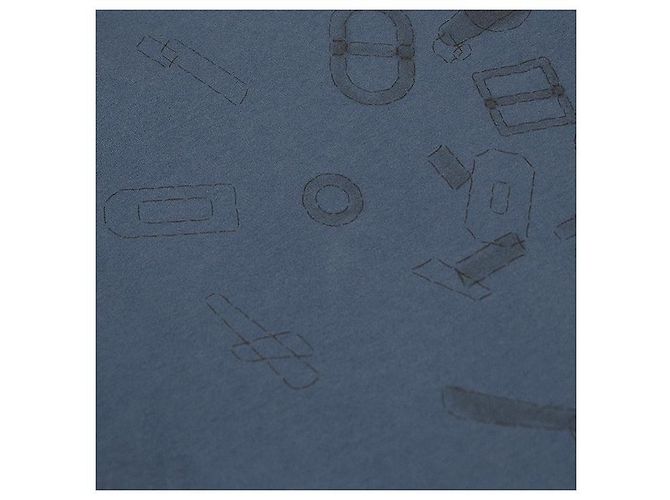 Hermès XXL Baumwoll-T-Shirt Blau - Ansicht 11