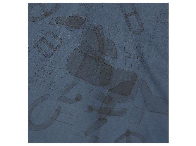 Hermès XXL Baumwoll-T-Shirt Blau - Ansicht 5