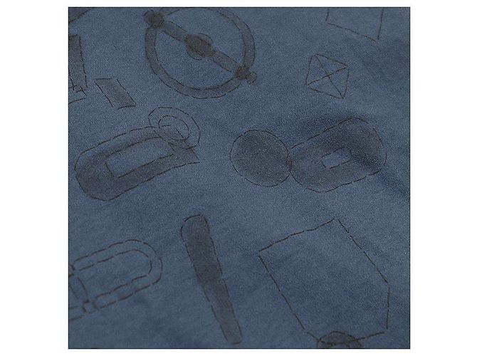 Hermès XXL Baumwoll-T-Shirt Blau - Ansicht 6