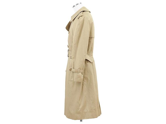 Aquascutum Aqua5 Cotton Trench Coat Beige - vista 4