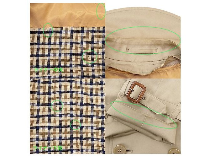 Aquascutum Aqua5 Cotton Trench Coat Beige - vista 9