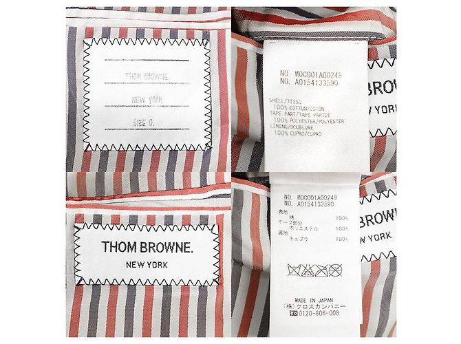 Casaco de algodão Thom Browne Bege - vista 10