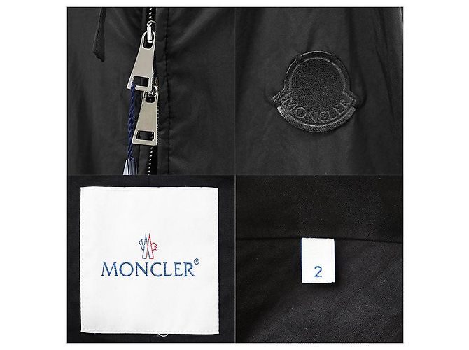 Moncler SUIR GIUBOTTO Abrigo 100% Nylon Negro - vista 9
