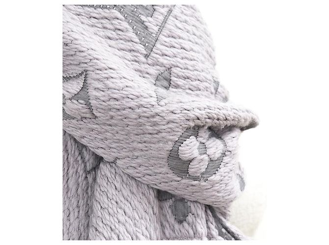 Louis Vuitton Echarpe Logomania Wool Silk Scarf Castaño - vista 2
