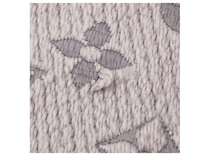 Louis Vuitton Echarpe Logomania Wool Silk Scarf Castaño - vista 4