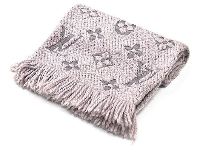 Louis Vuitton Echarpe Logomania Wool Silk Scarf Castaño - vista 6