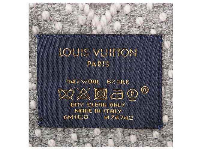 Louis Vuitton Echarpe Logomania Monogram Wool Silk Scarf Marrone - vista 10
