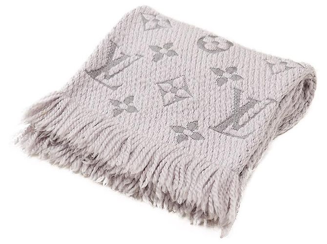 Louis Vuitton Echarpe Logomania Monogram Wool Silk Scarf Marrone - vista 4