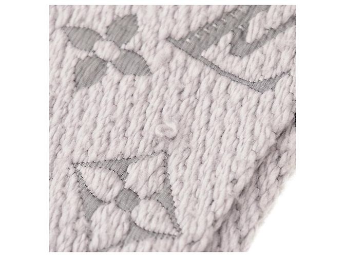Louis Vuitton Echarpe Logomania Monogram Wool Silk Scarf Marrone - vista 5