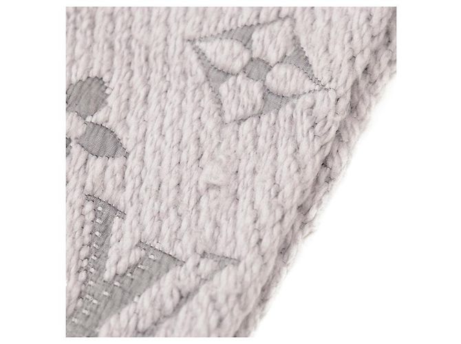 Louis Vuitton Echarpe Logomania Monogram Wool Silk Scarf Marrone - vista 6