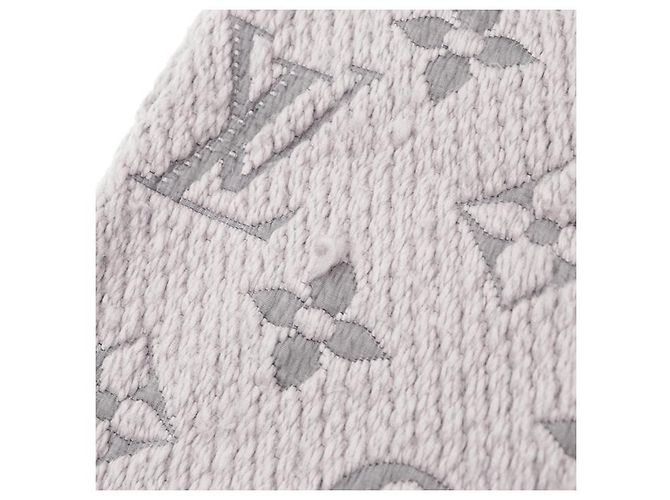 Louis Vuitton Echarpe Logomania Monogram Wool Silk Scarf Marrone - vista 7