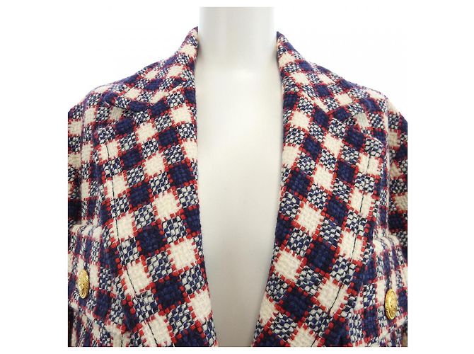 Chaqueta Gucci 569132 ZABIN Roja Azul Beige Azul marino - vista 5