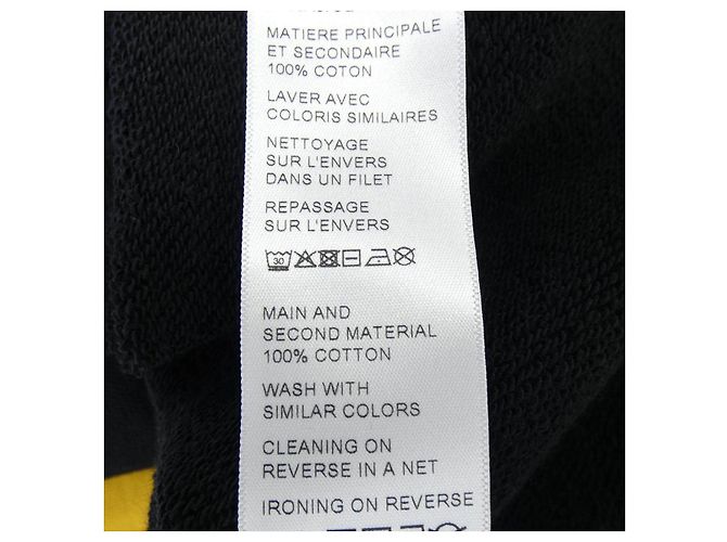 Céline CELINE Sweatshirt aus Baumwolle Schwarz Gelb - Ansicht 3