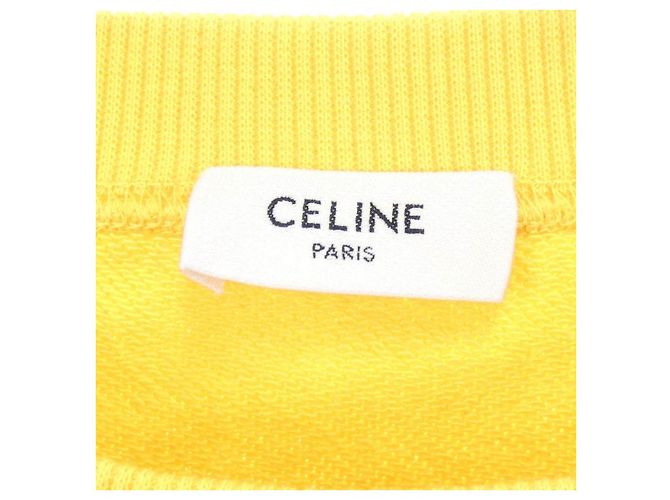 Céline CELINE Sweatshirt aus Baumwolle Schwarz Gelb - Ansicht 4