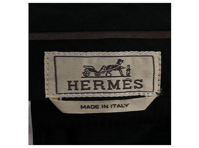 Hermès Hermes Wollhose 40 Schwarz - Ansicht 4