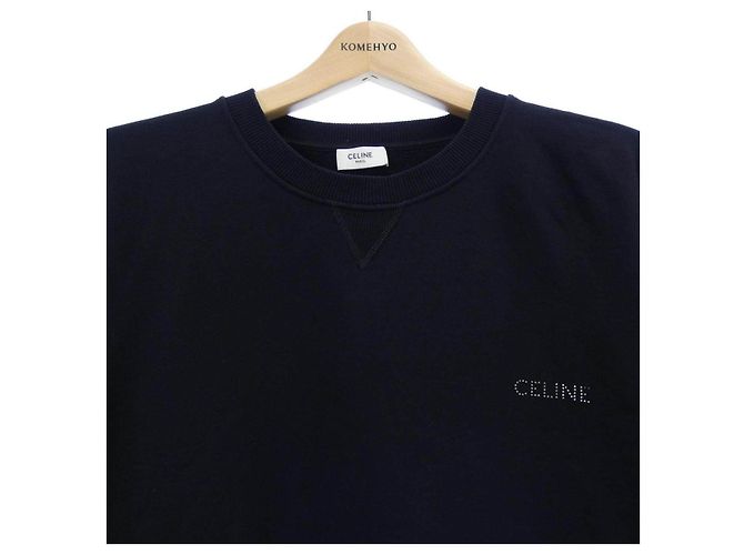 Céline Sweat-shirt en coton CELINE Noir - vue 5