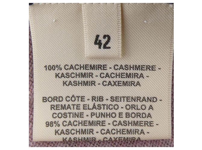 Hermès Hermes BRIDES DE GALA Kaschmir-Strickware Pink Weiß - Ansicht 3