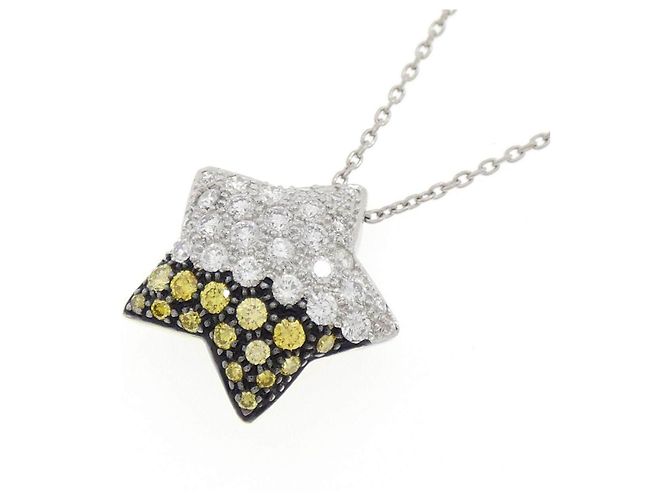 Autre Marque Collana Southern Cross Platinum Au750 Diamante Argento - vista 3