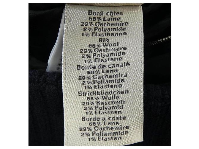 Chaqueta Hermès de mezcla de cachemira 48 Jacket Negro - vista 3