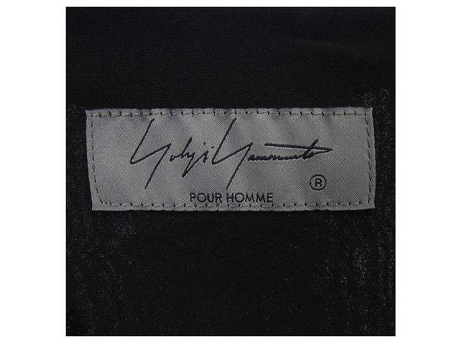 Autre Marque Yohji Yamamoto POUR HOMME Camicia S/S 100% Seta Nero - vista 4