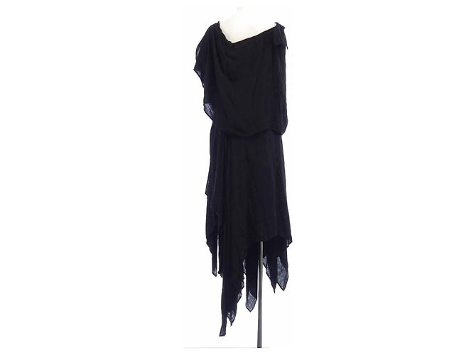 Autre Marque Yohji Yamamoto Kleid Schwarz - Ansicht 2