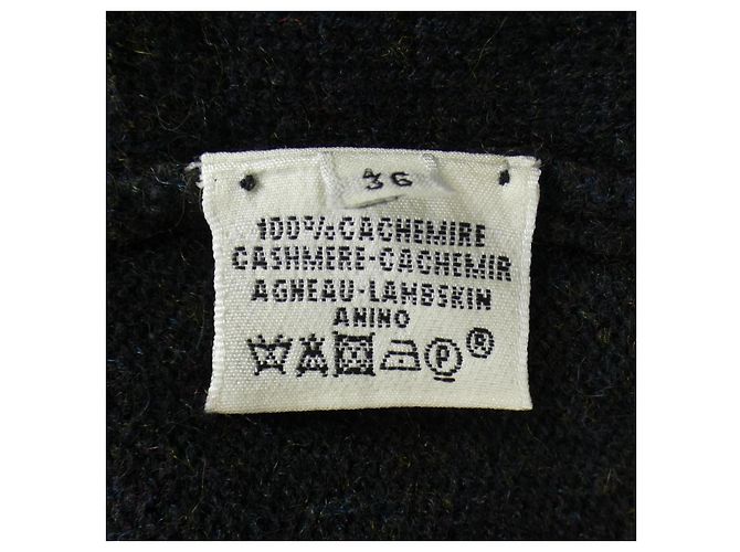 Hermès Hermes Cardigã Longo de Cachemir 36 Preto - vista 3