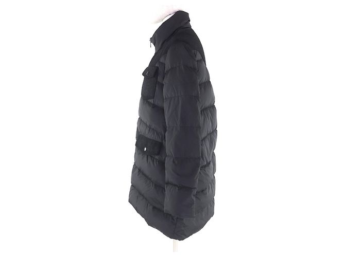 Moncler Down Nylon Coat Black - view 2