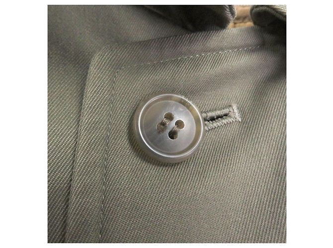 Cappotto Burberrys in cotone e poliestere Beige Cachi - vista 5