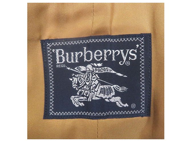 Cappotto Burberrys in cotone e poliestere Beige Cachi - vista 6