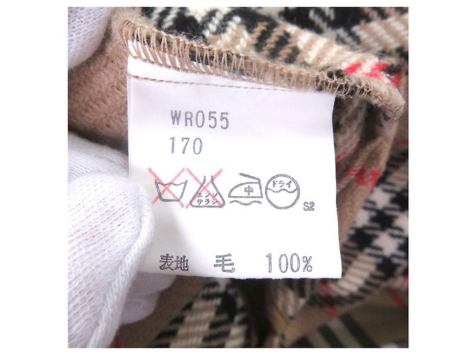 Cappotto Burberrys in cotone e poliestere Beige Cachi - vista 9