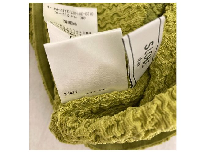 Autre Marque SLOBE IENA Washed Pleats Pullover Green - view 5