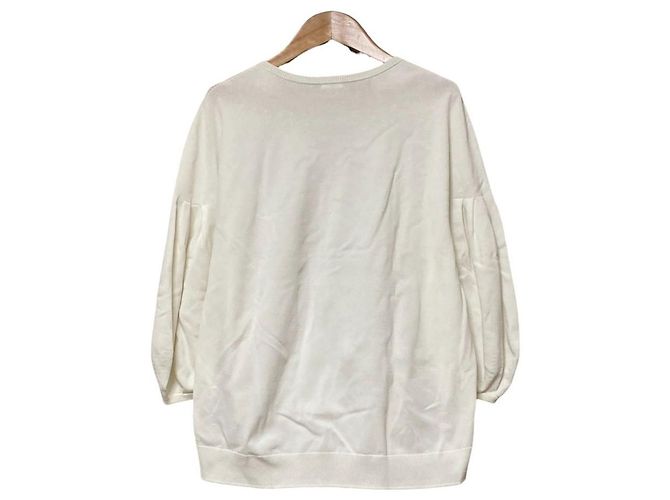 Autre Marque IENA Stricktop mit Puffärmeln Weiß - Ansicht 3