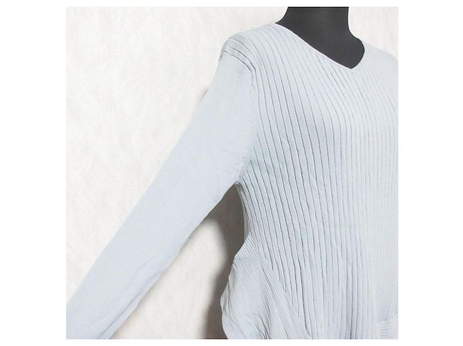 Autre Marque MOGA Rippstrick-Top Braun Grau - Ansicht 4