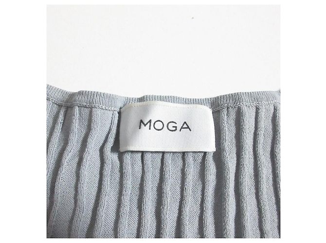 Autre Marque MOGA Rippstrick-Top Braun Grau - Ansicht 6