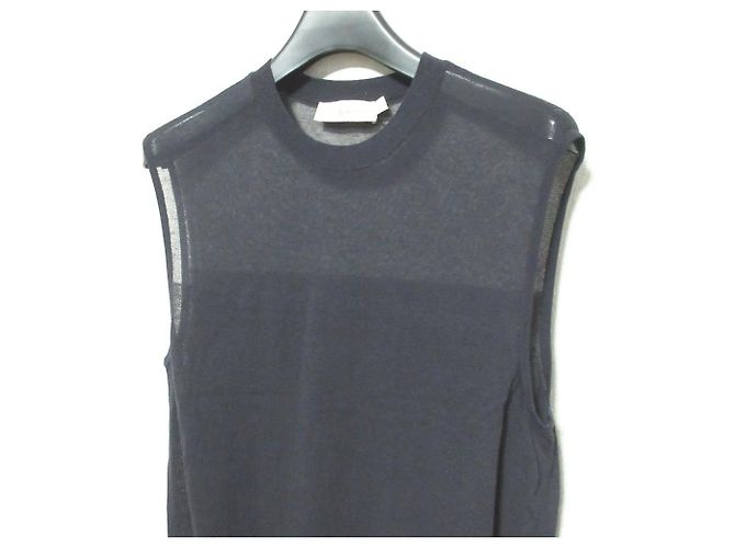 Tory Burch Strick-Top ohne Ärmel Blau Marineblau - Ansicht 3
