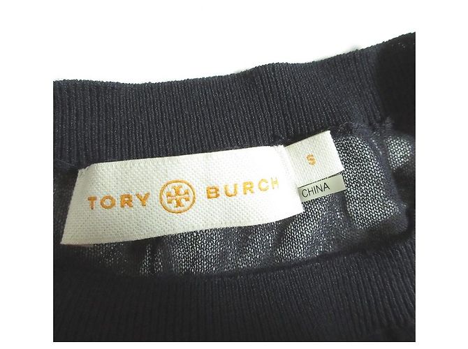 Tory Burch Strick-Top ohne Ärmel Blau Marineblau - Ansicht 4