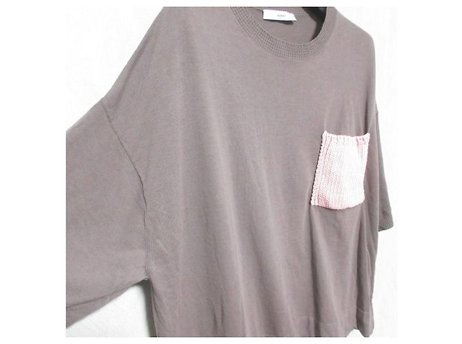 Autre Marque T-shirt em malha de algodão ASTRAET Marrom Rosa - vista 3
