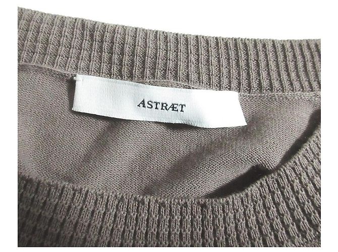 Autre Marque T-shirt em malha de algodão ASTRAET Marrom Rosa - vista 4