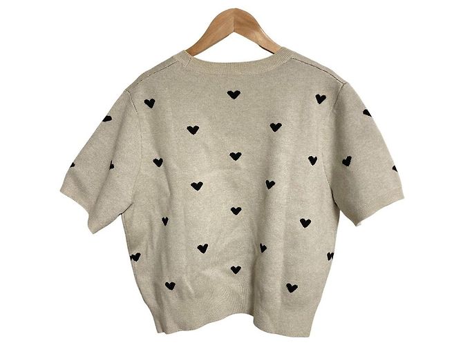 Autre Marque Top de malha BIRTHDAY BASH HEART DOT Bege - vista 2