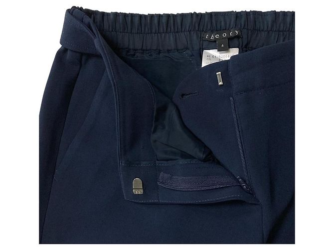 Theory Easy Slacks Pants Blue Navy blue - view 3