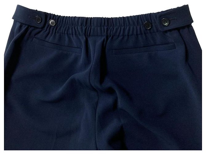 Theory Easy Slacks Pants Blue Navy blue - view 4