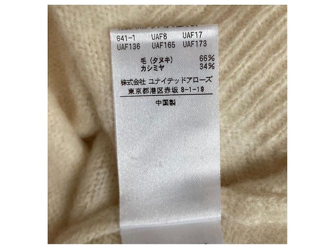 Autre Marque UNITED ARROWS Kaschmir-Wollmischung Strickpullover Weiß Aus weiß - Ansicht 6