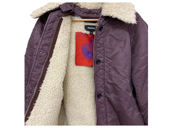 Autre Marque Giacca da volo in shearling Vintage DIESEL Porpora - vista 5