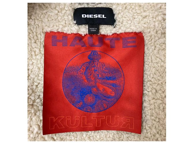 Autre Marque Giacca da volo in shearling Vintage DIESEL Porpora - vista 8