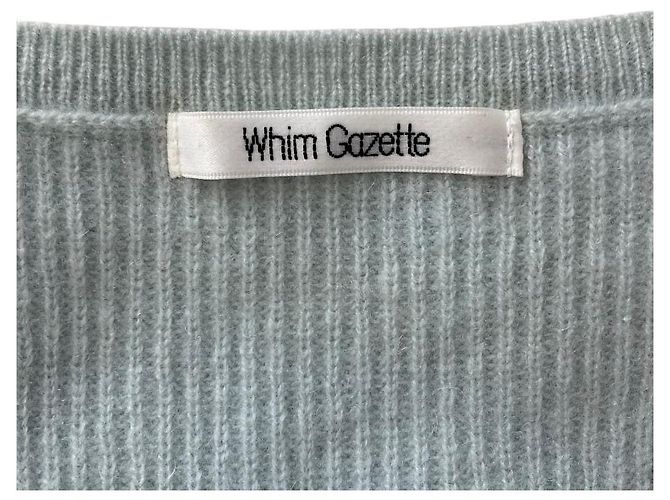 Autre Marque Whim Gazette Cashmere Pullover Knit Blue Light blue - view 3