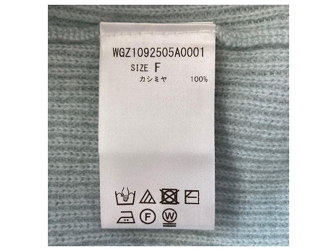 Autre Marque Whim Gazette Cashmere Pullover Knit Blue Light blue - view 4