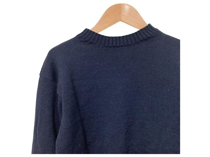 Autre Marque Pull en maille de laine Andersen-Andersen Bleu - vue 3