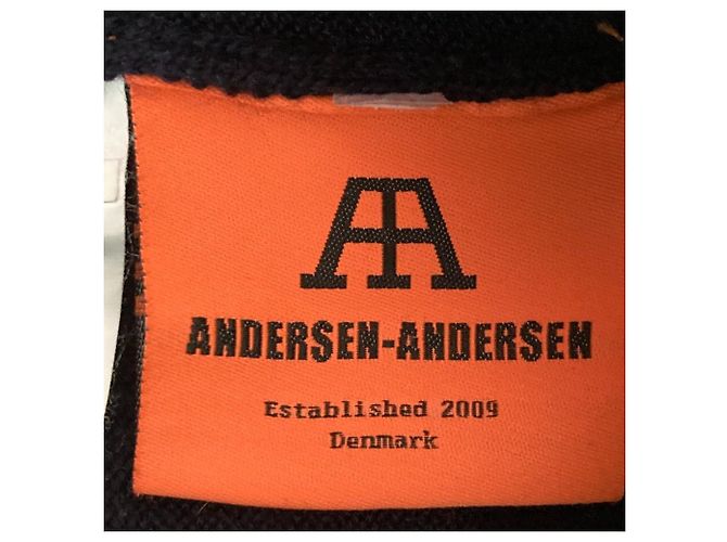 Autre Marque Pull en maille de laine Andersen-Andersen Bleu - vue 4